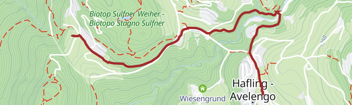 Route map: Alla chiesetta di S. Caterina